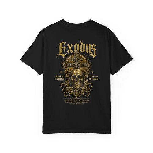 Black Exodus Tee Gothic Cross Skull