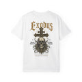 White Exodus Tee Gothic Cross Skull
