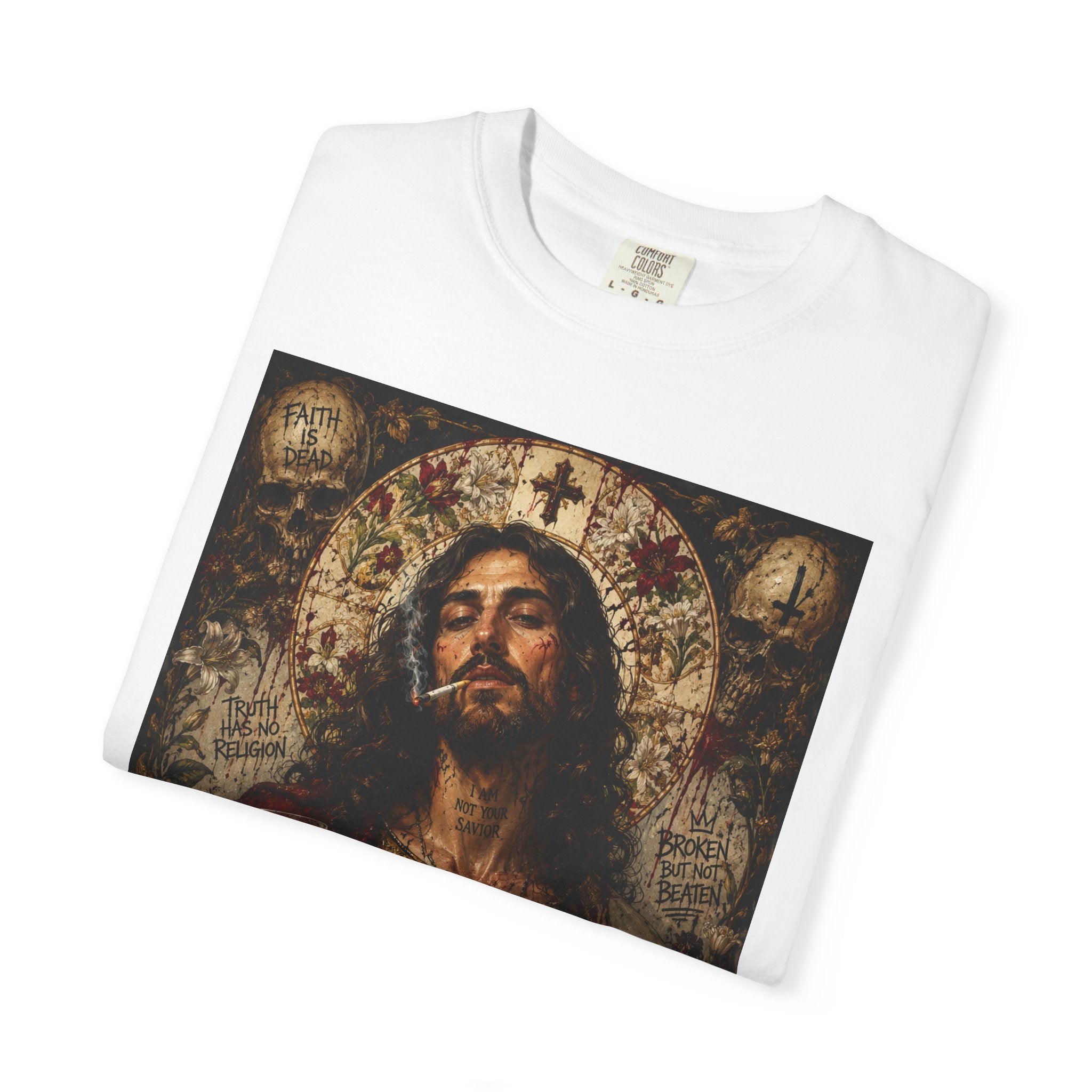 Sacred Jesus T-shirt | Vintage Religious Portrait