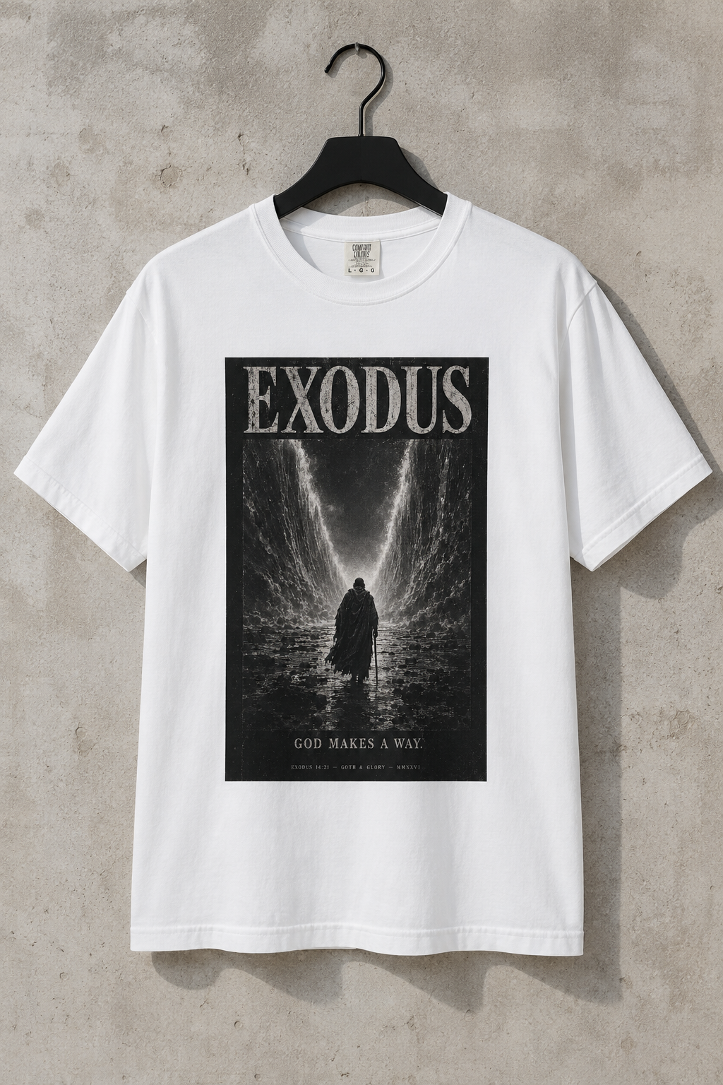 Exodus| Biblical scene, walking through waves