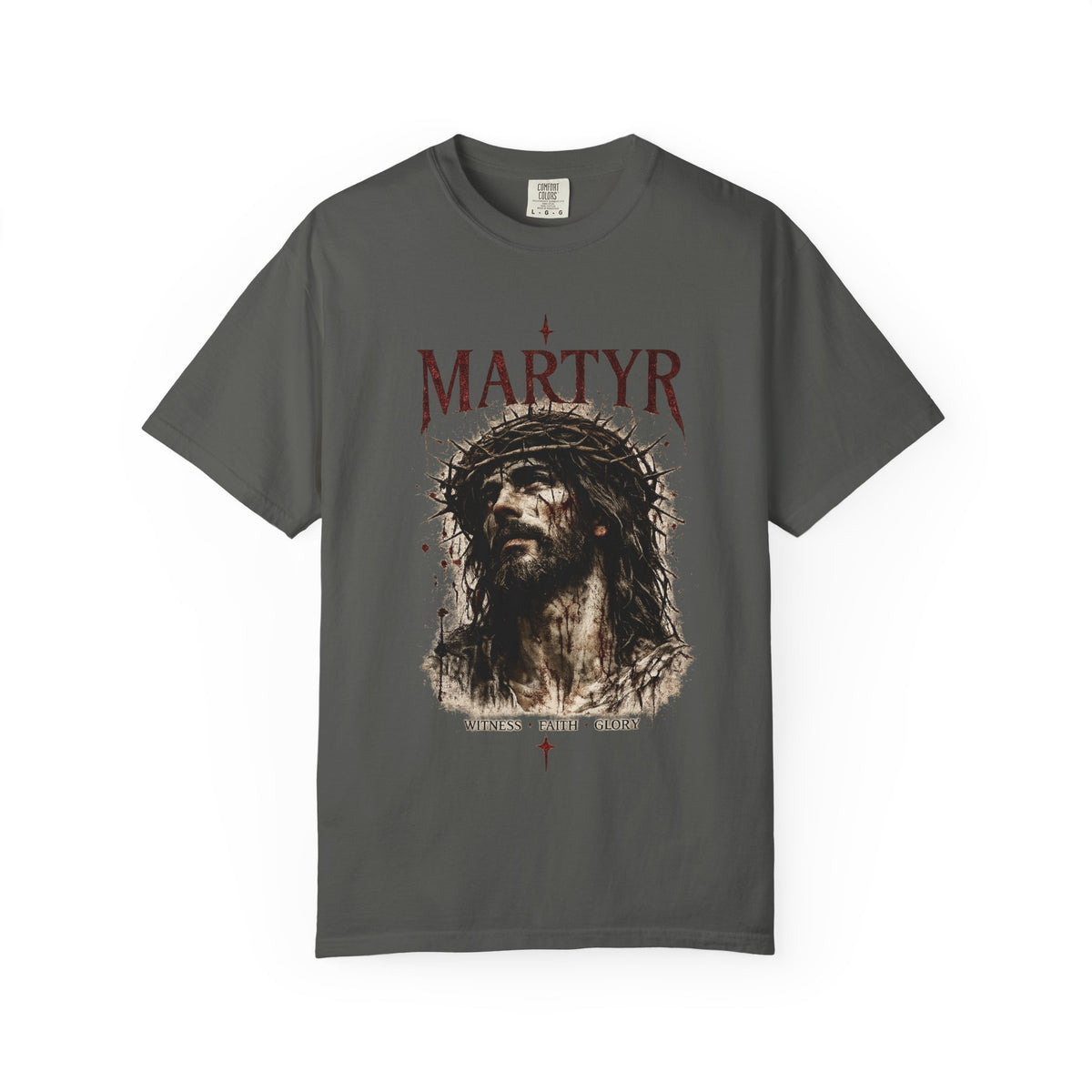 Martyr Jesus Portrait T-Shirt — 'Martyr' Faith Graphic Tee