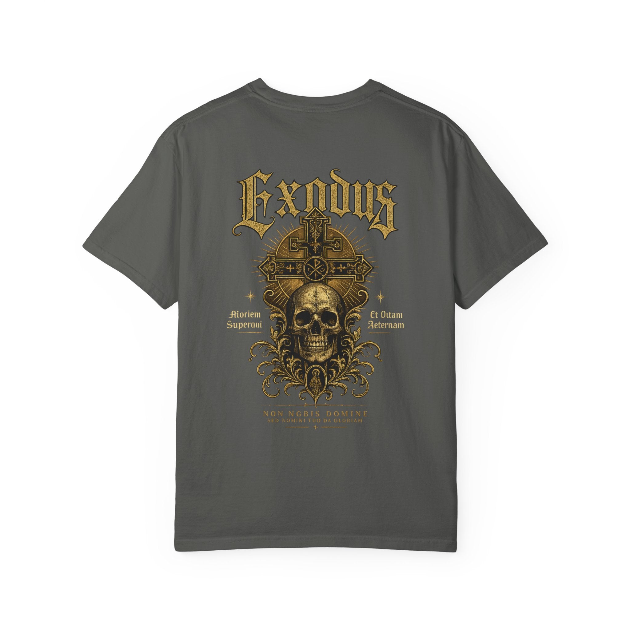 Black Exodus Tee Gothic Cross Skull